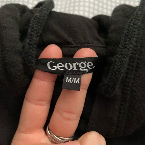 oversized black zip up - Picture 2 of 2